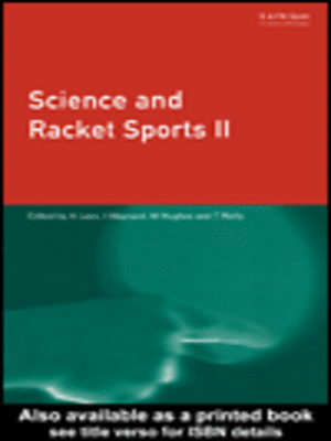cover image of Science and Racket Sports 2